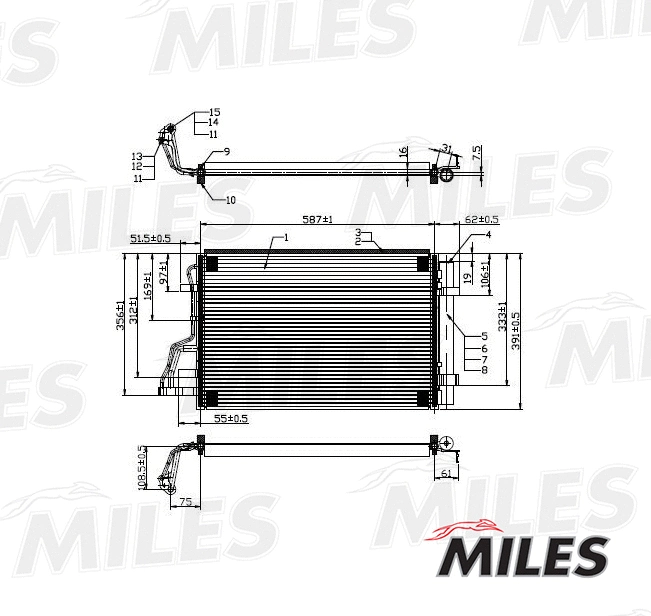 Condenser, air conditioning