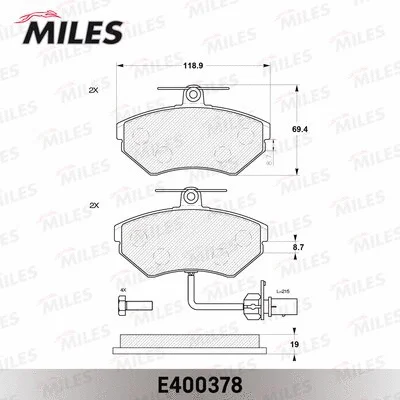 Brake Pad Set, disc brake