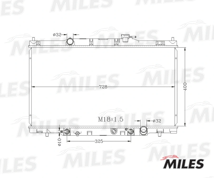 Radiator, engine cooling (ACRB211)