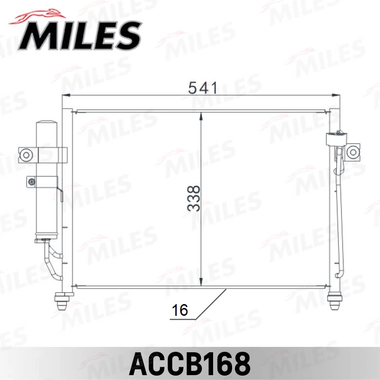 Condenser, air conditioning (ACCB168)