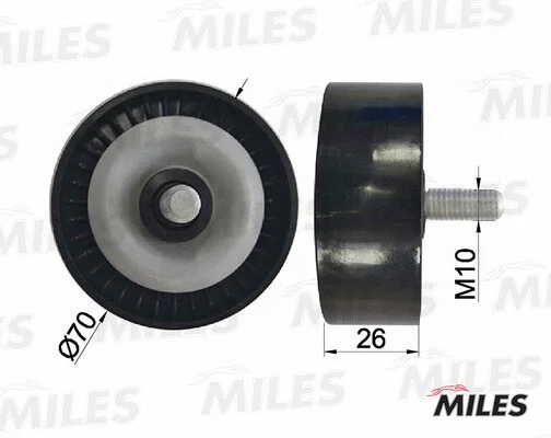 Deflection/Guide Pulley, V-ribbed belt (AG03075)