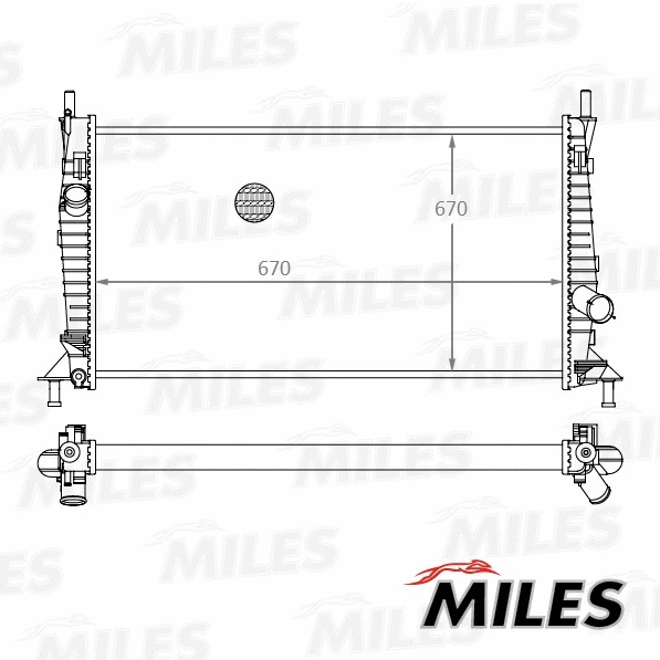 Radiator, engine cooling (ACRM014)