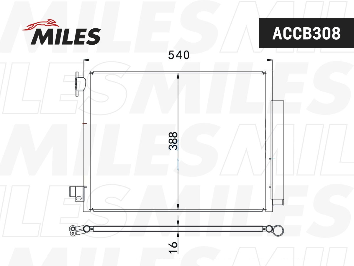 Condenser, air conditioning (ACCB308)