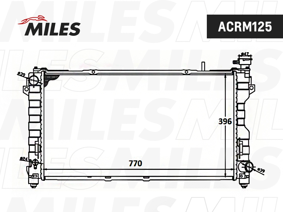 Radiator, engine cooling (ACRM125)