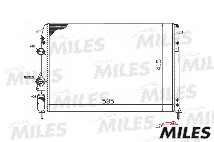 Radiator, engine cooling (ACRM110)
