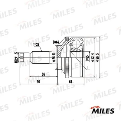 Joint Kit, drive shaft (GA20713)