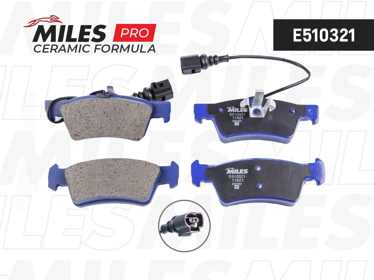Brake Pad Set, disc brake (E510321)