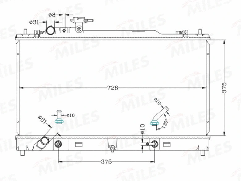 Radiator, engine cooling (ACRB473)