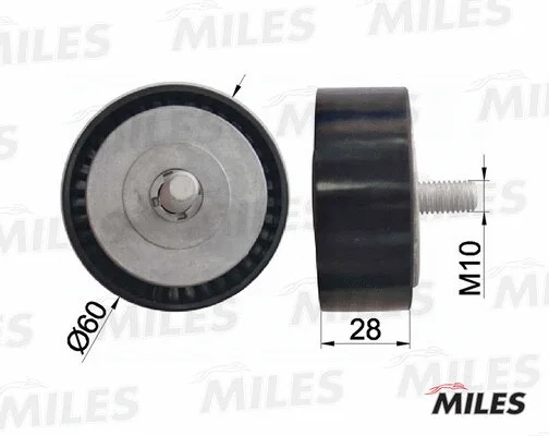Deflection/Guide Pulley, V-ribbed belt (AG03104)