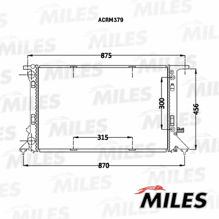 Radiator, engine cooling (ACRM379)