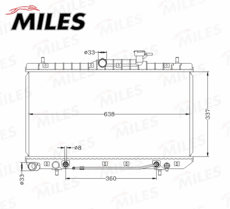 Radiator, engine cooling (ACRB066)
