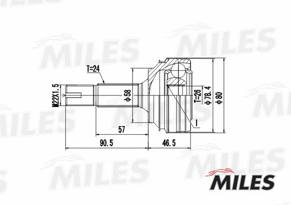 Joint Kit, drive shaft (GA20501)
