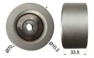 Deflection/Guide Pulley, V-ribbed belt