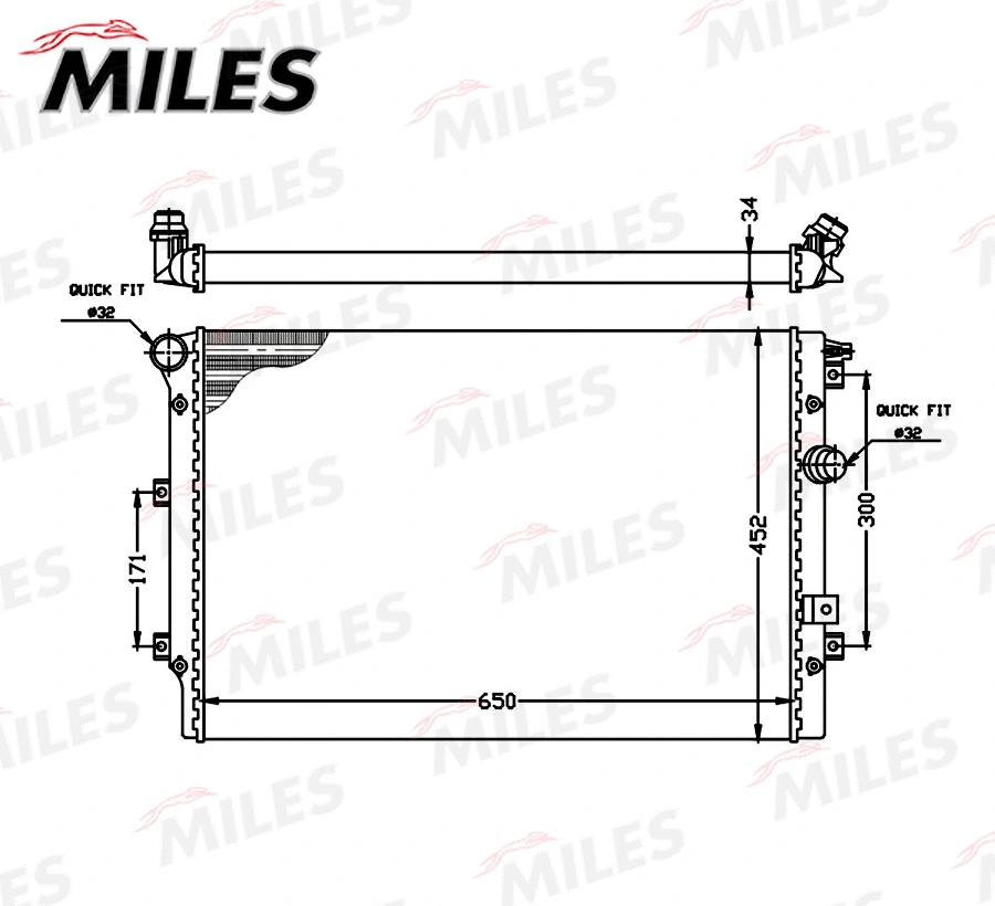 Radiator, engine cooling (ACRM189)
