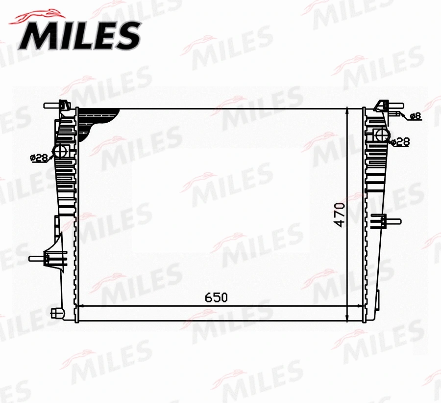 Radiator, engine cooling
