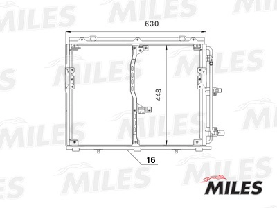 Condenser, air conditioning (ACCB115)