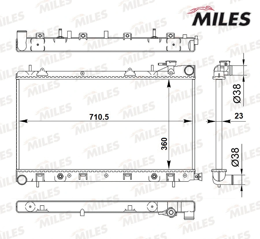 Radiator, engine cooling (ACRB300)
