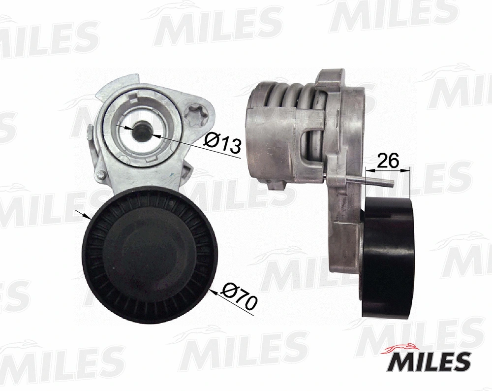 Belt Tensioner, V-ribbed belt
