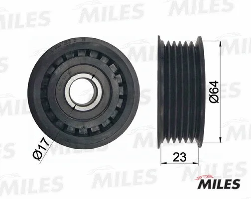 Deflection/Guide Pulley, V-ribbed belt (AG03002)