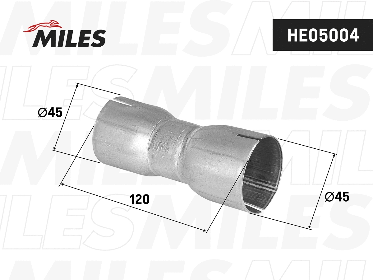 Exhaust Pipe, universal (HE05004)