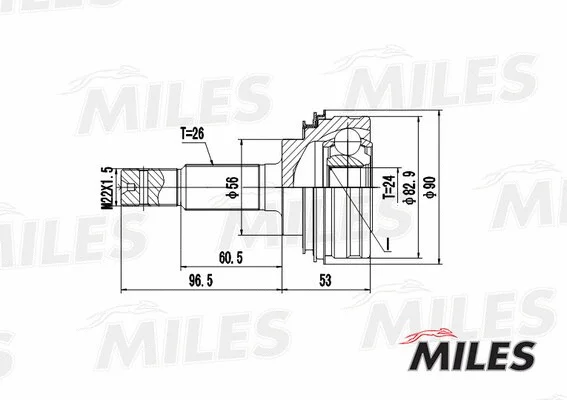 Joint Kit, drive shaft (GA20464)