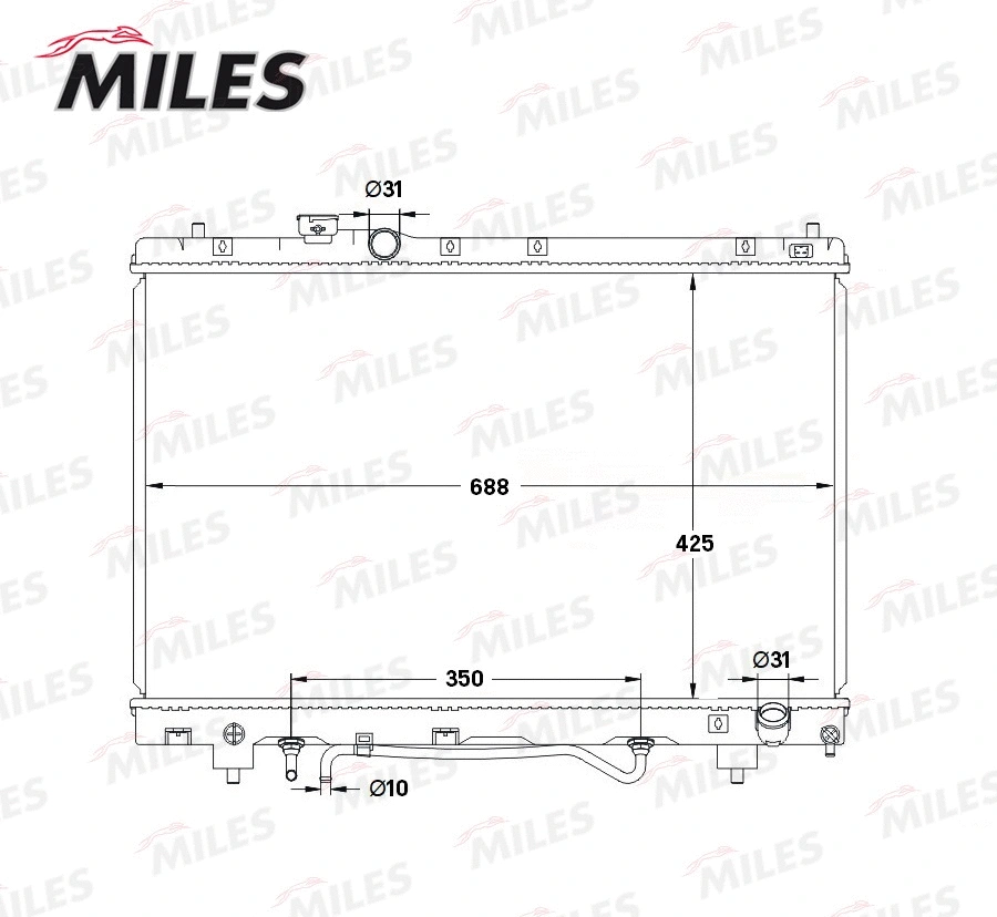 Radiator, engine cooling (ACRB268)