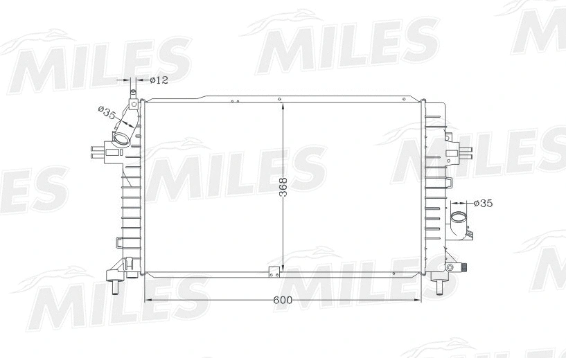 Radiator, engine cooling (ACRB187)