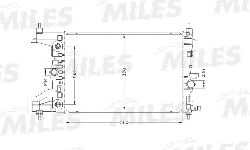 Radiator, engine cooling (ACRB159)