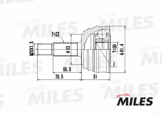 Joint Kit, drive shaft (GA20514)