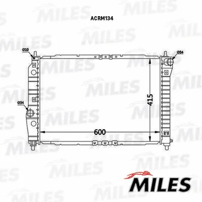 Radiator, engine cooling (ACRM134)
