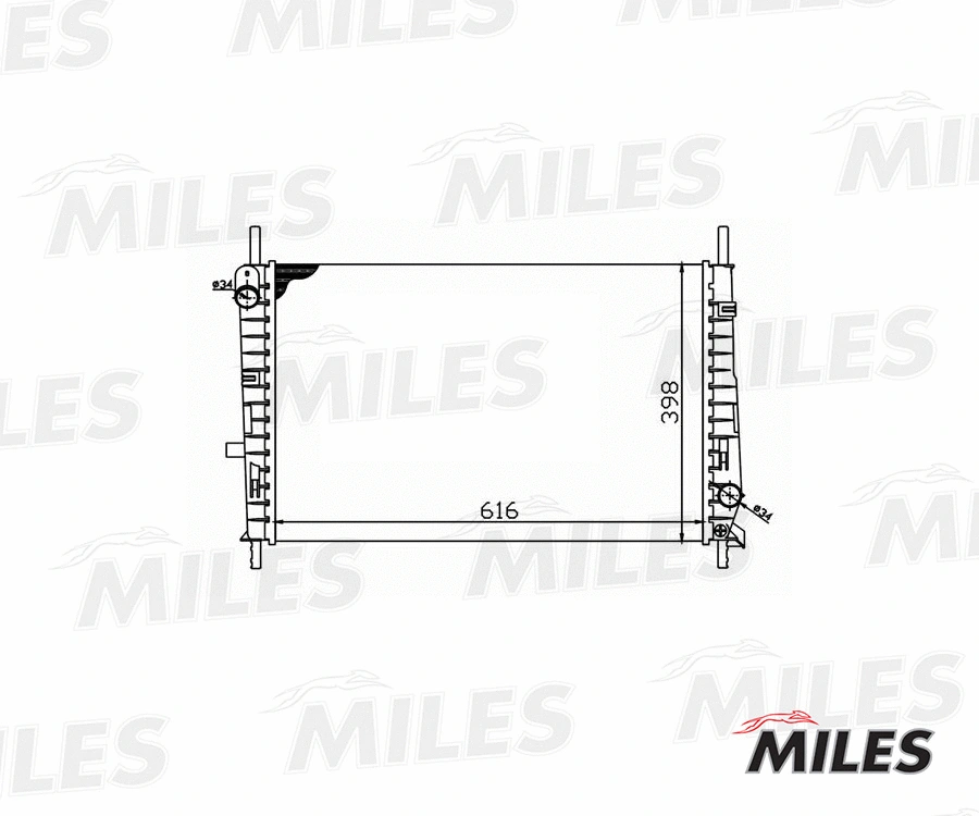 Radiator, engine cooling (ACRM045)