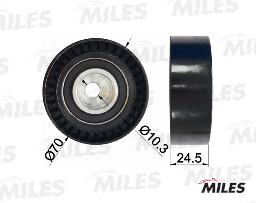 Deflection/Guide Pulley, V-ribbed belt