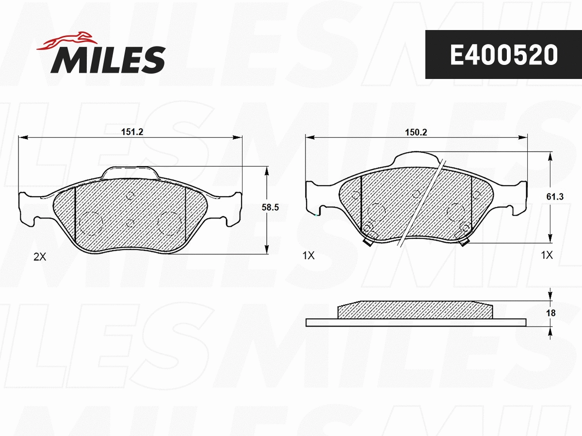 Brake Pad Set, disc brake