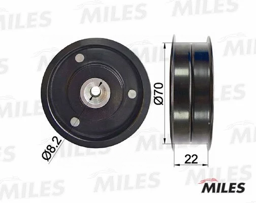 Deflection/Guide Pulley, V-ribbed belt (AG03031)