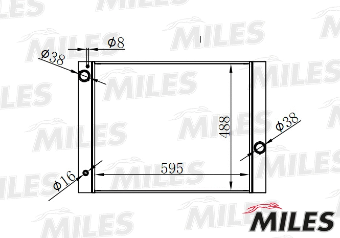 Radiator, engine cooling (ACRB116)