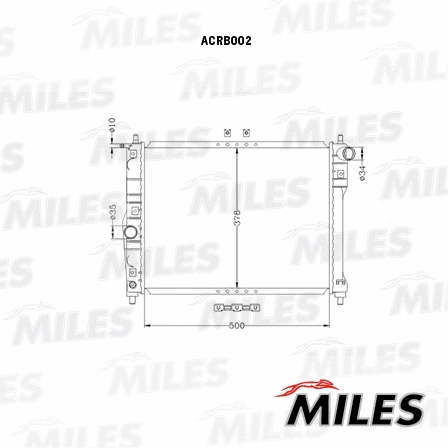 Radiator, engine cooling (ACRB002)