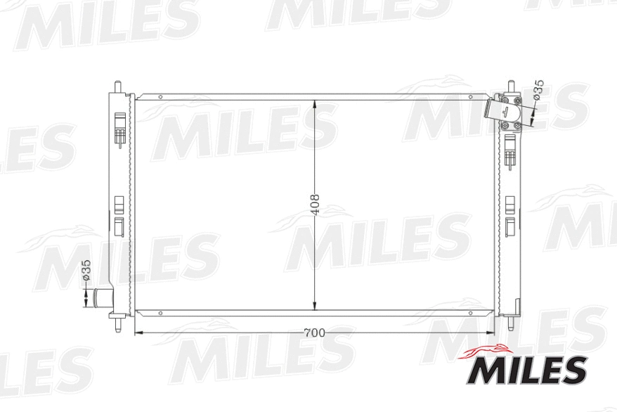 Radiator, engine cooling (ACRB035)