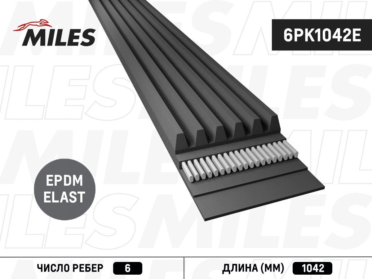 V-Ribbed Belt (6PK1042E)