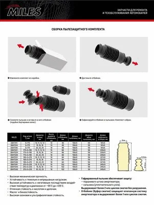 Dust Cover Kit, shock absorber