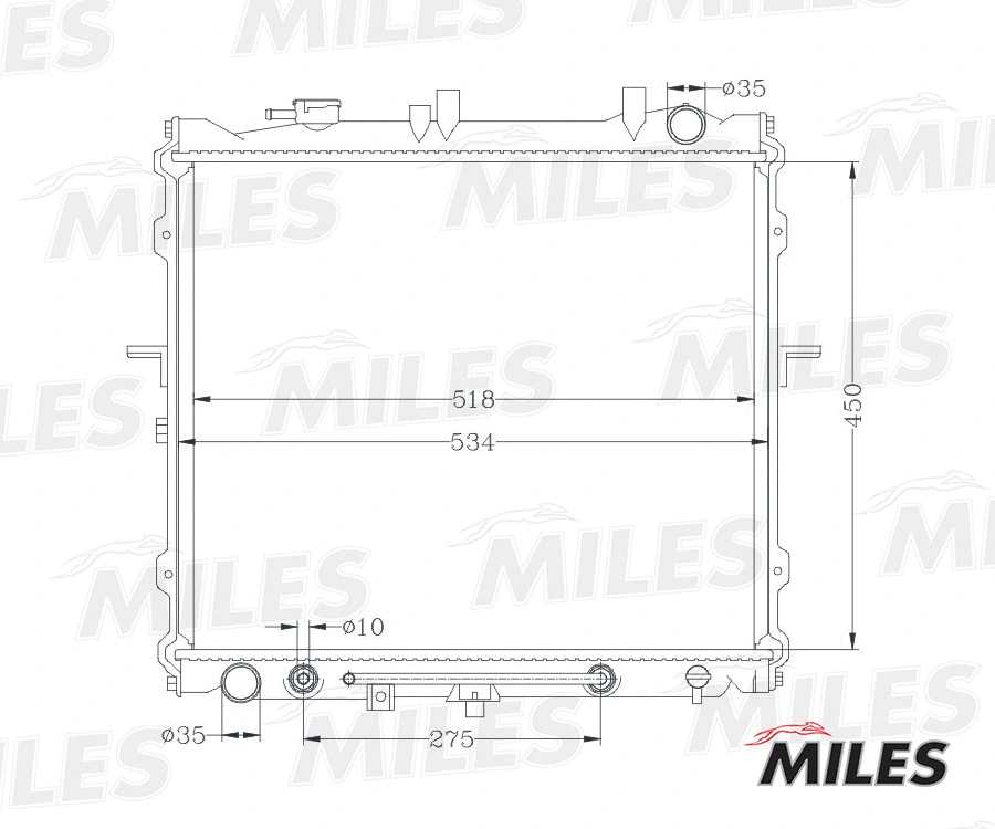 Radiator, engine cooling (ACRB100)