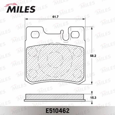 Brake Pad Set, disc brake (E510462)