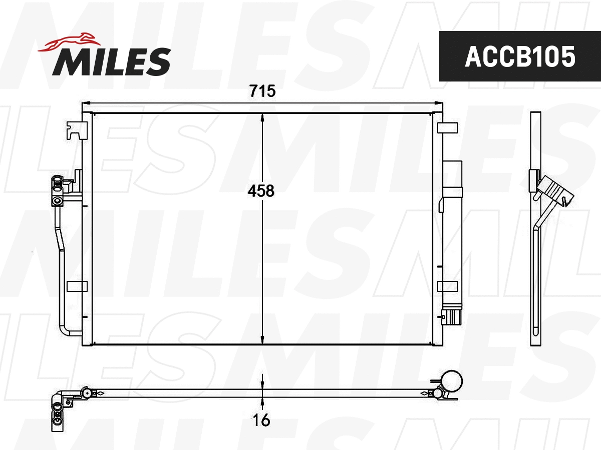 Condenser, air conditioning (ACCB105)