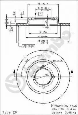 Brake Disc (08.3955.10)