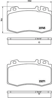 Brake Pad Set, disc brake (P 50 053)