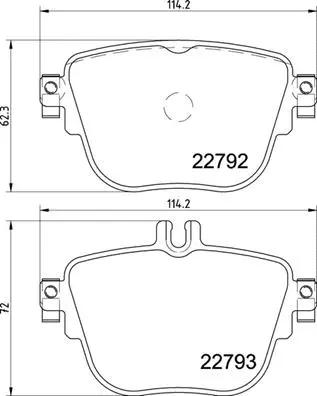 Brake Pad Set, disc brake (P 50 141)