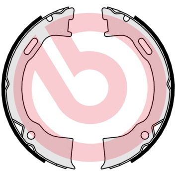Brake Shoe Set, parking brake (S 24 549)