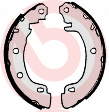 Brake Shoe Set (S 68 522)