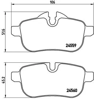 Brake Pad Set, disc brake (P 06 062)