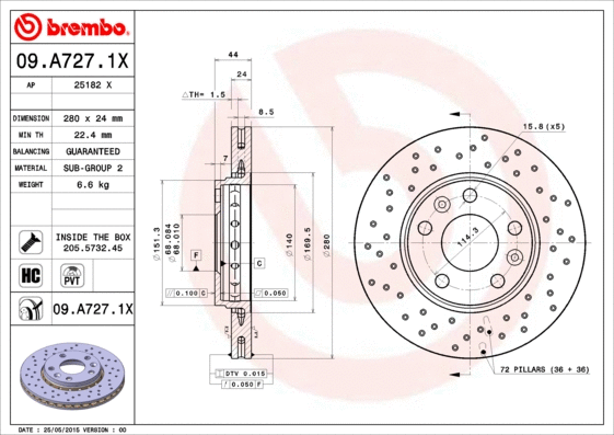 Brake Disc (09.A727.1X)