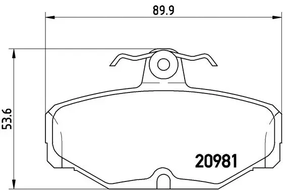 Brake Pad Set, disc brake (P 24 018)